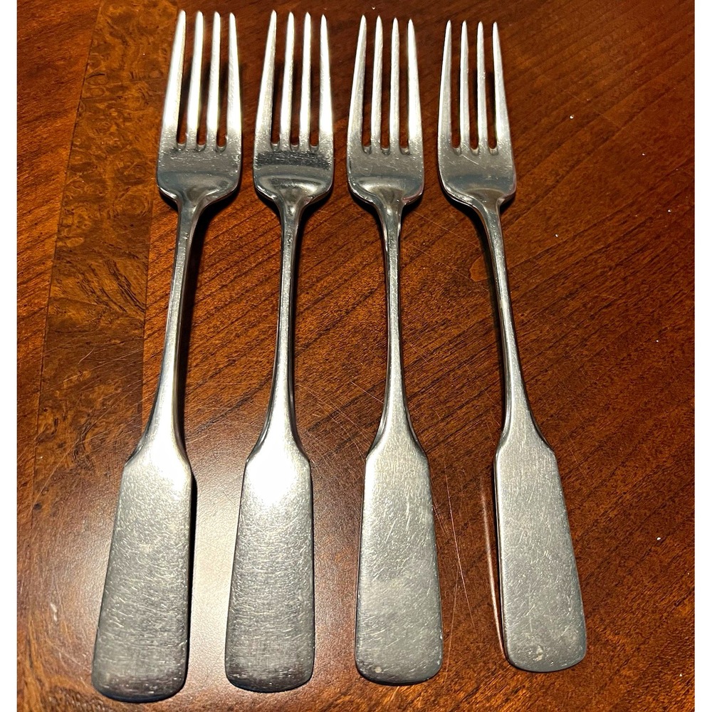 WMF Cromargan Germany Set of 4 Forks Stainless Steel Satin Dishwasher safe
